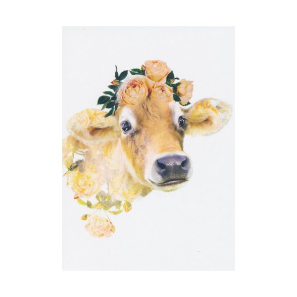 1-osaline postkaart "Lehm"