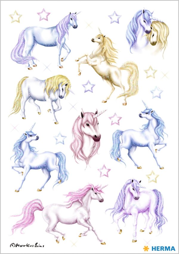 Kleebis "Graatsilised ükssarvikud"