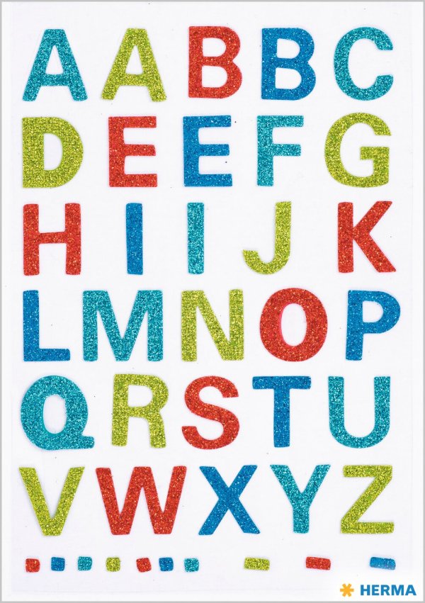 Kleebis "Värviline tähestik"