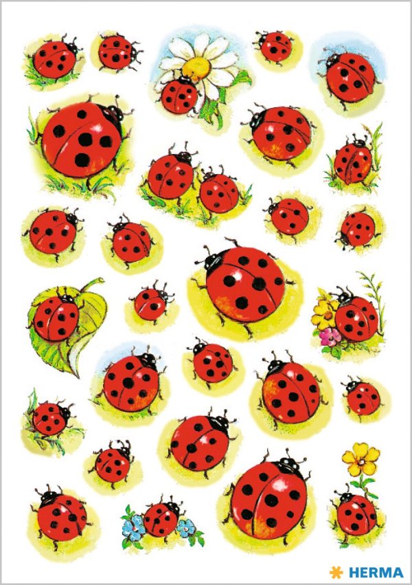 Kleebis "Lepatriinud ja lilled"