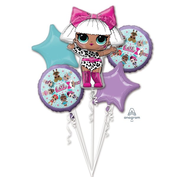 Fooliumist õhupallide komplekt "LOL Nukud"