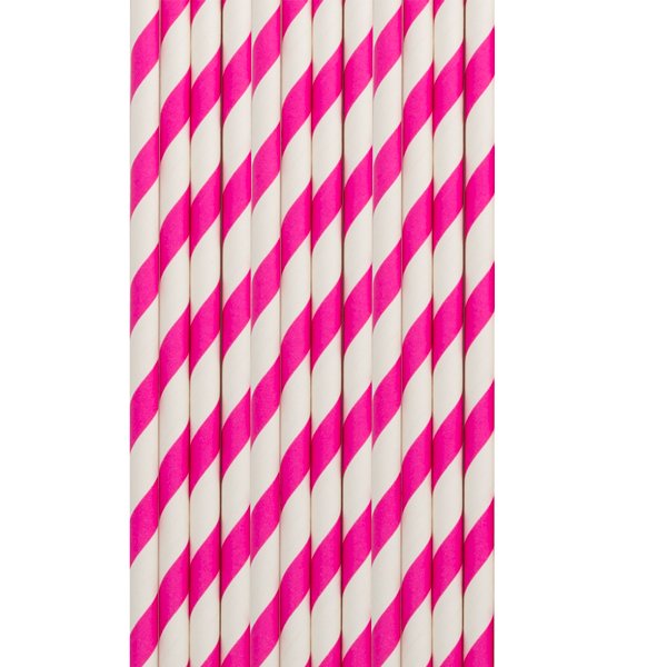 Paberkõrred "Roosa triibuga"