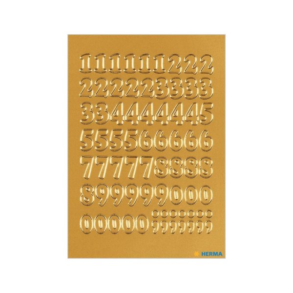 Kleebis "Kuldsed numbrid"