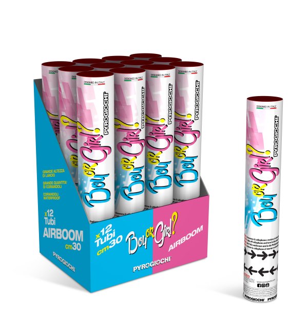 Konfetikahur 30cm "Sinine beebipidu"