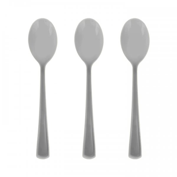 Plastik lusikad "Hõbedased"