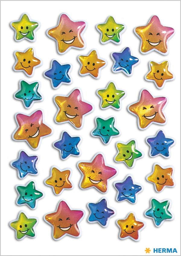 Kleebis "Värvilised tähekesed"