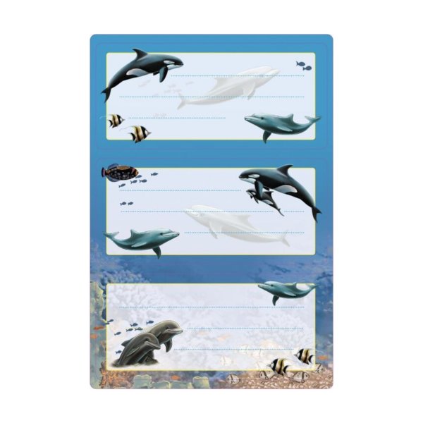 Kleebis etikett "Delfiinid"