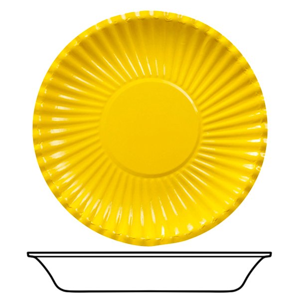 Suured papptaldrikud "Kollased"