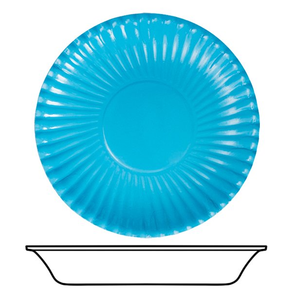 Suured papptaldrikud "Türkiis"