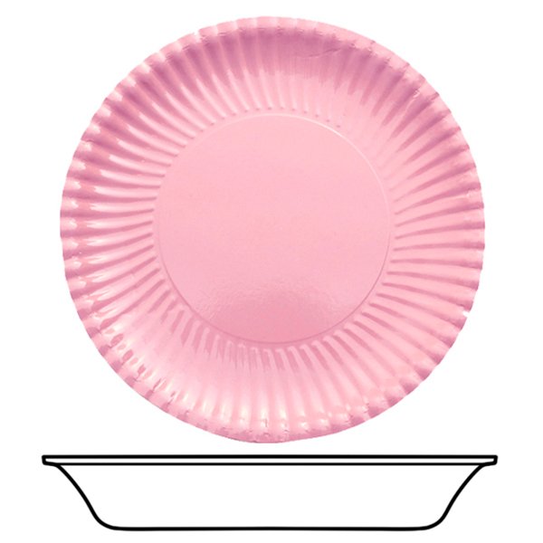 Suured papptaldrikud "Roosad"