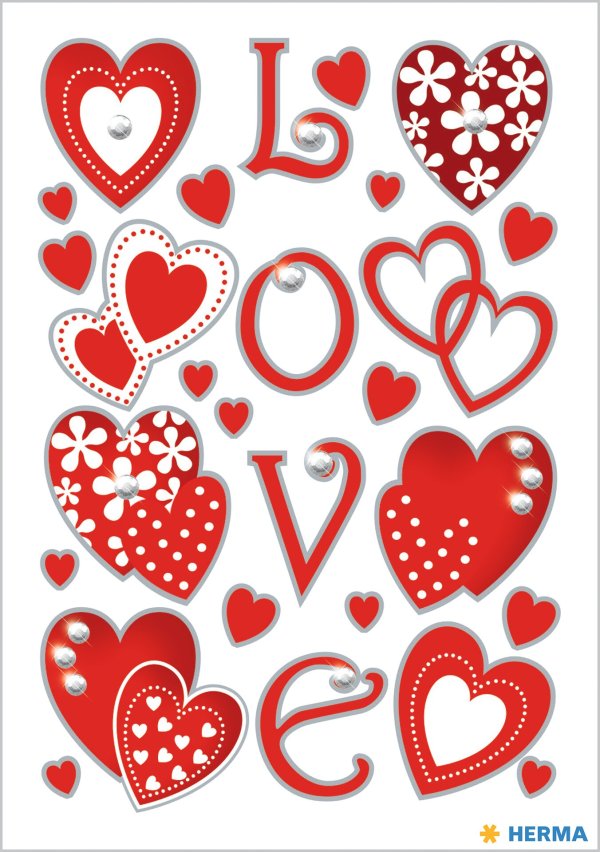 Kleebis "Kivikestega südamed"