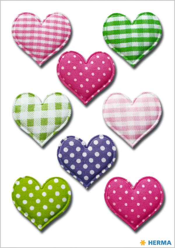 Kleebis "Kangast südamed"