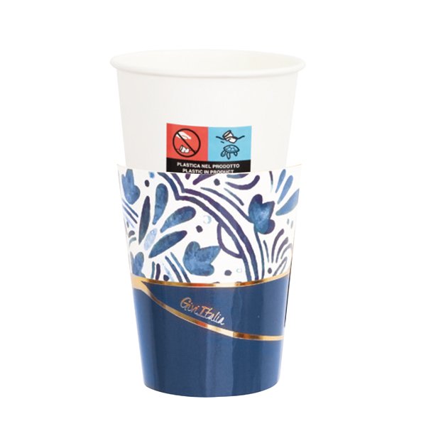 Papptopsid "Sinine kintsugi muster"