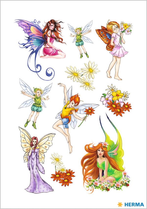 Kleebis tätoveering "Haldjad"