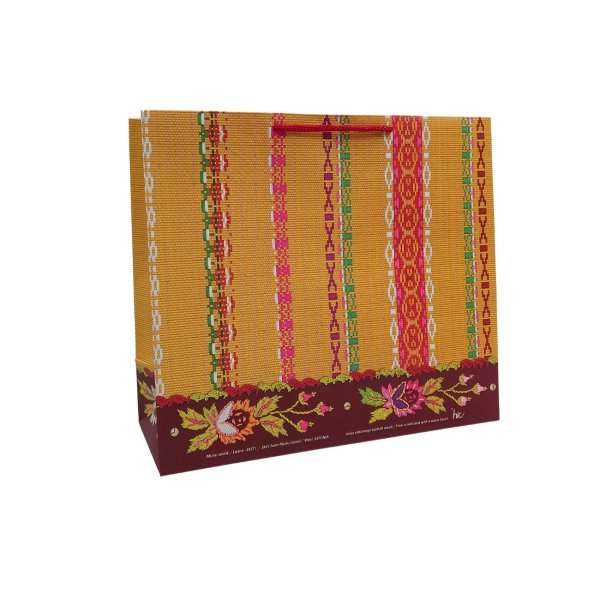 Suur horisontaalne kinkekott "Muhu seelik"