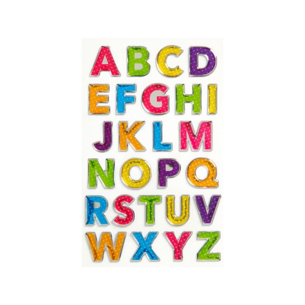 Kleebis "Läikiv tähestik"