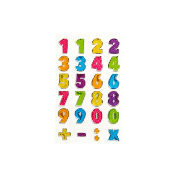 Kleebis "Läikivad numbrid"