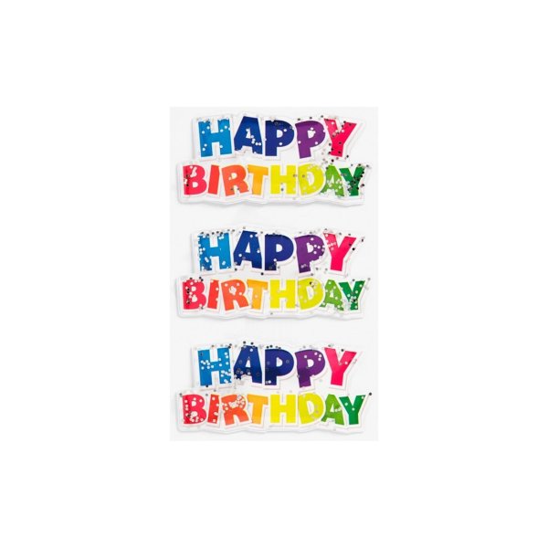 Kleebis "Särapulbriga Happy Birthday"