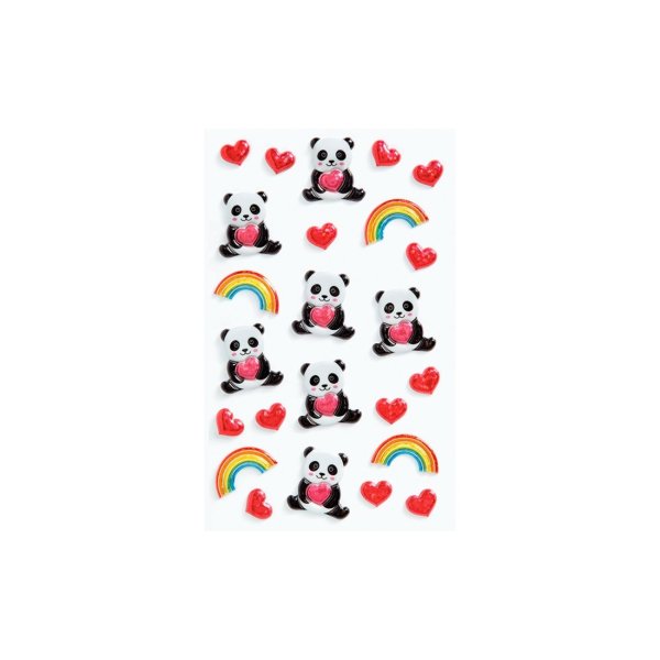 Kleebis "Pandad ja südamed"