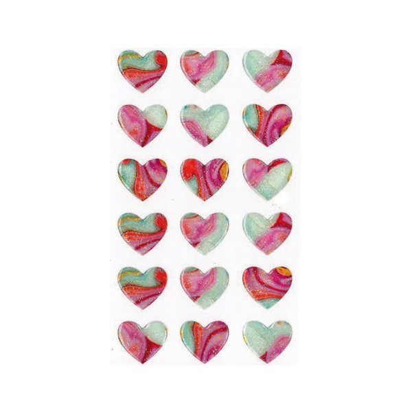 Kleebis "Sädelevad südamed"