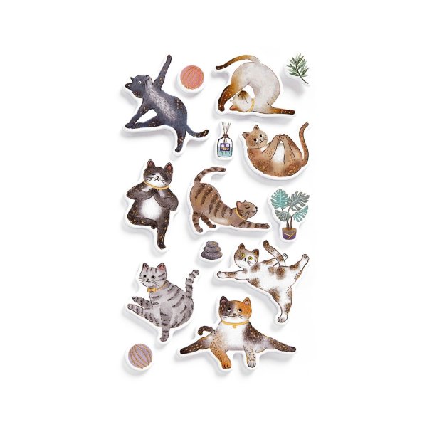 Kleebis "Jooga kass"