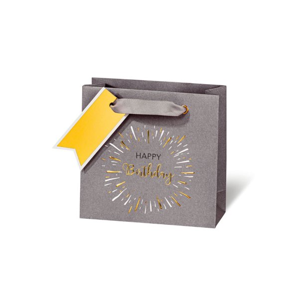 Väike kinkekott "Birthday gold"