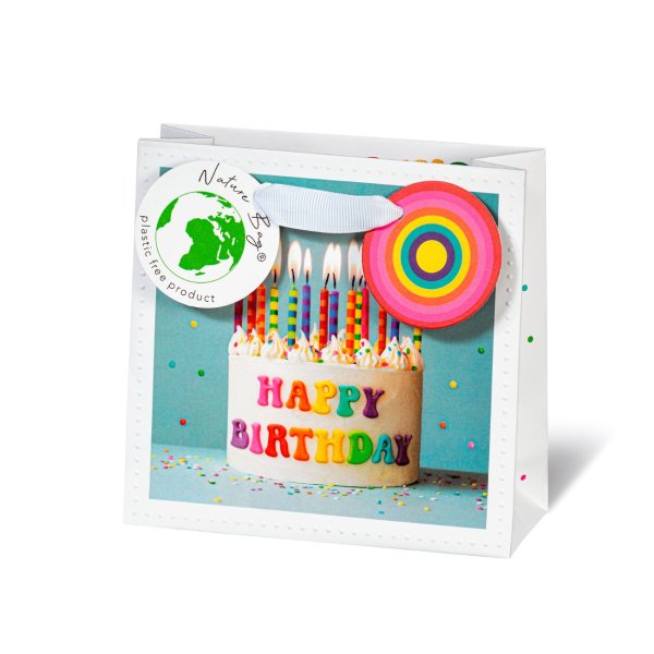 Väike kinkekott "Cake & Candle"