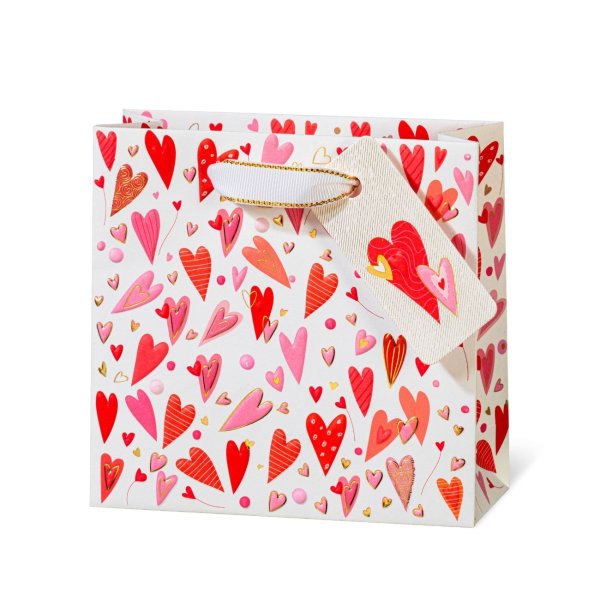 Väike kinkekott "Red Hearts"