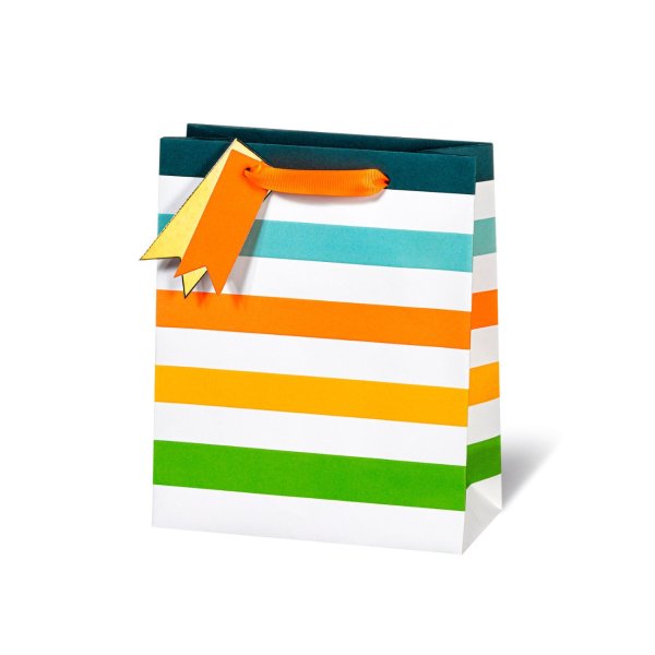 Keskmine kinkekott "Neon Stripe"