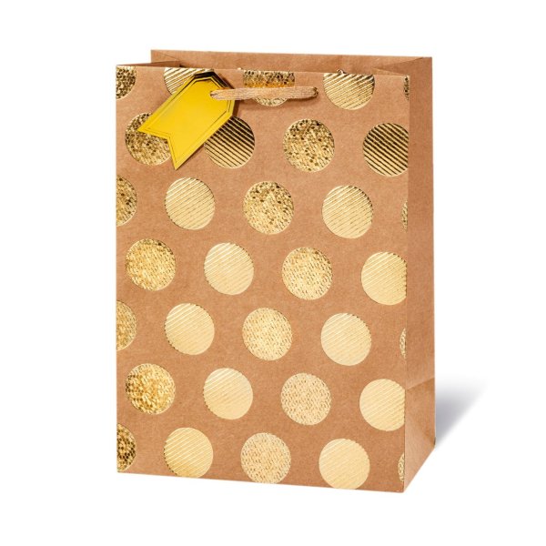 Suur kinkekott "Golden Dots"