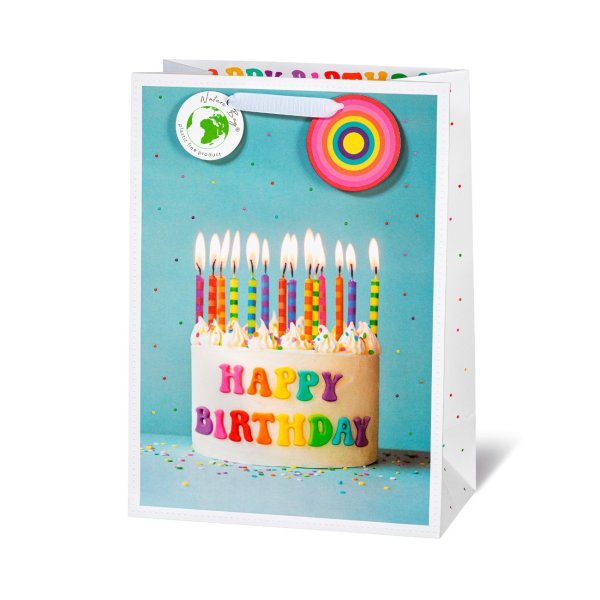 Suur kinkekott "Cake & Candles"