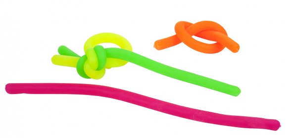 Neoonvärvides kummist veniv nöör