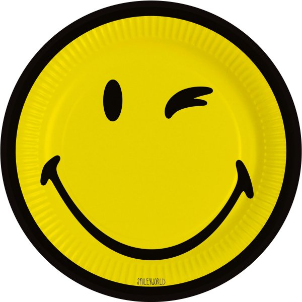 Suured papptaldrikud "Naerunägu"