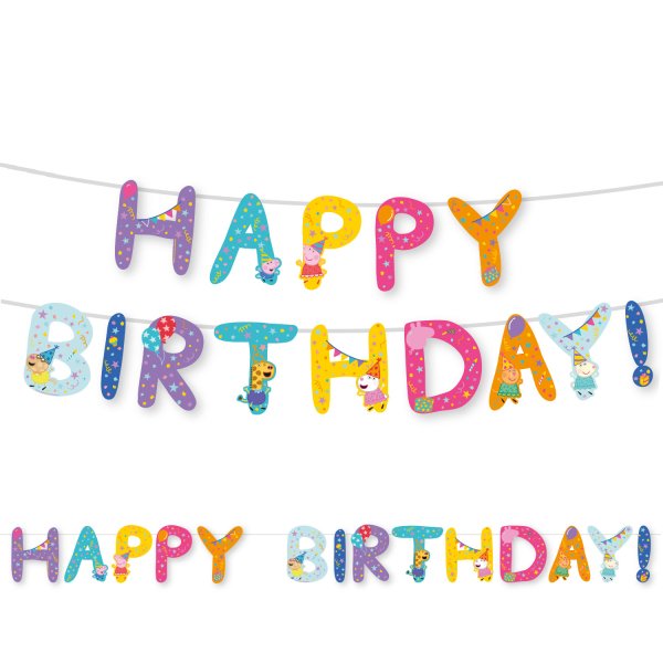 Bänner "Põrsas Peppa sünnipäev"