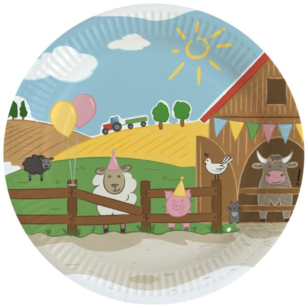 Suured papptaldrikud "Talupidu"