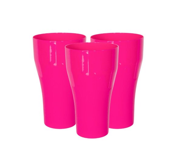 Korduvkasutatav plastikust joogiklaas "Roosa"