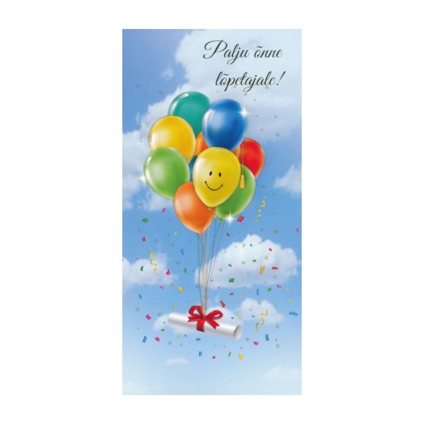 Õnnitluskaart "Palju õnne lõpetajale!"