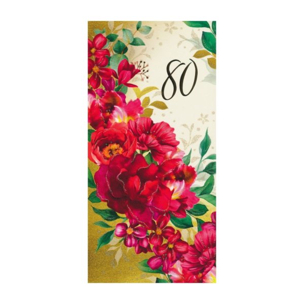 Õnnitluskaart "Kibuvitsad 80"