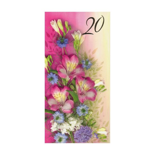 Õnnitluskaart "Inkaliilia 20"