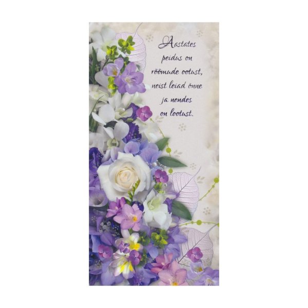 Õnnitluskaart "Aastates peidus on rõõmude ootust"