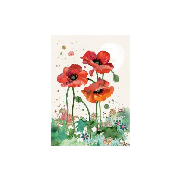 Õnnitluskaart "Kolm mooniõit"