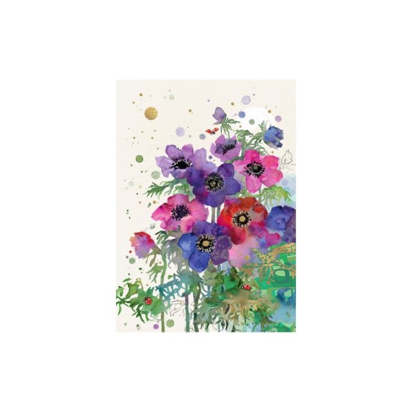 Õnnitluskaart "Anemoonid"