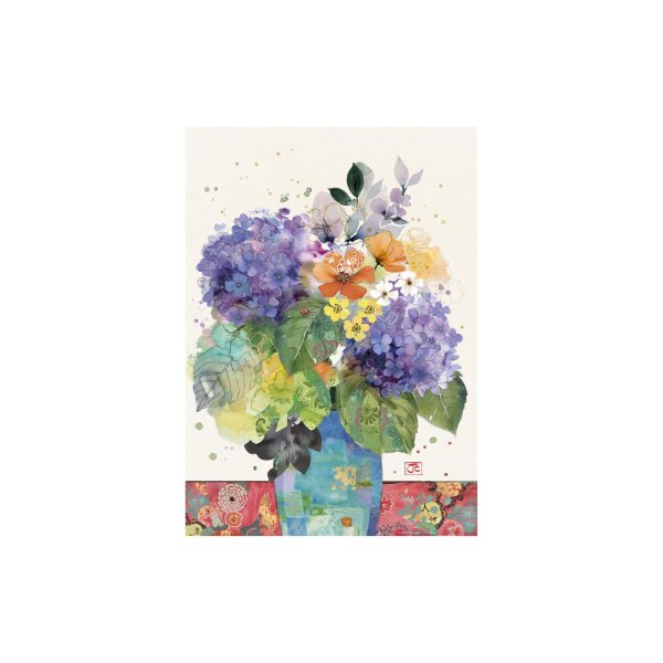 Õnnitluskaart "Hydrangeas"