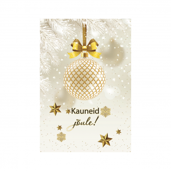 Jõulukaart "Kauneid jõule!"
