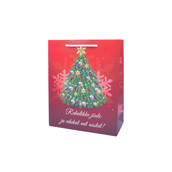 Suur kinkekott "Rahulikke jõule ja edukat uut aastat!"