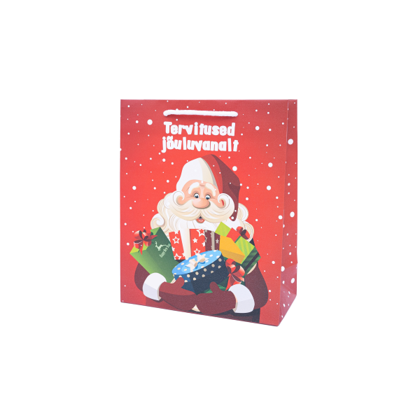 Jõulukinkekott - XL suurus "Tervitused jõuluvanalt"