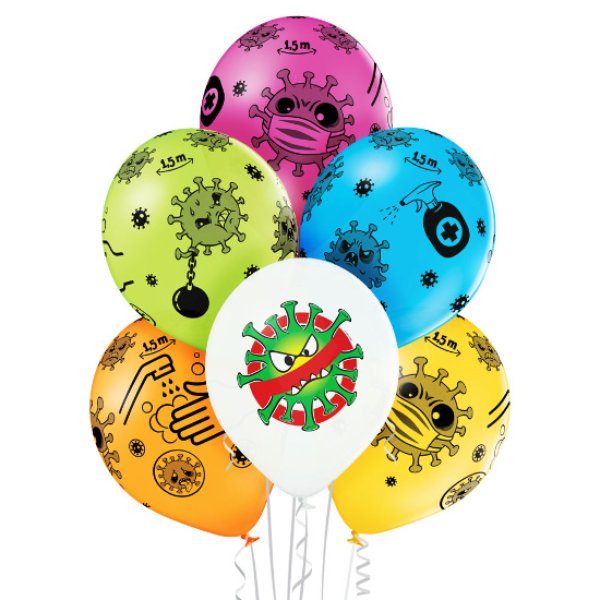 Õhupallid "Stop The Virus"