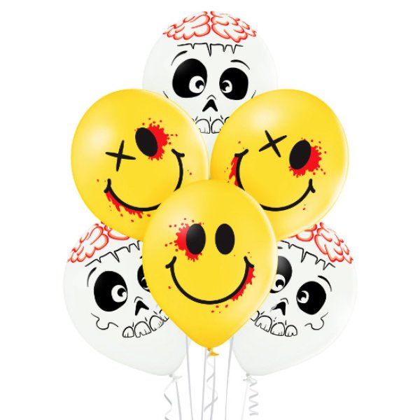 Õhupallid "Halloweeni näod"