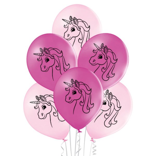 Õhupallid "Ükssarvikud Roosal"