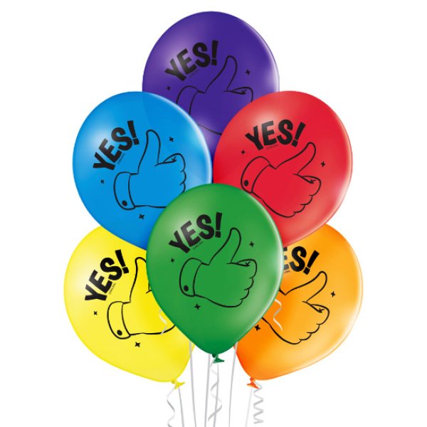 Õhupallid "YES!"